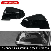 1 par Asa Capa Espelho Retrovisor Lateral Caps Para 1 2 3 4 Série F20 F30 F31 F32 F34 F36 E84 2014 -2018 ABS Preto Brilhante Olhar 2024 - compre barato