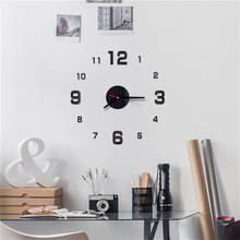 wall clock Reloj de pared Exquisite 3D DIY Roman Numbers Acrylic Mirror Wall Sticker Clock Home Decor Mural Decals saat 661GZ10 2024 - buy cheap