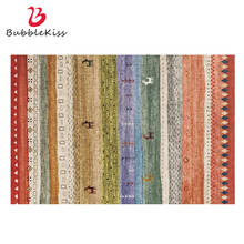 Bubble Kiss-alfombra gruesa de estilo étnico para el hogar, alfombras de área para dormitorio, color rojo, personalizadas, Vintage 2024 - compra barato