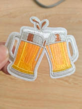 Drink Dessert Patch Iron On Patches On Clothes Embroidered Patches For Clothing Food Patch Sewing On Garment Apparel Accessory 2024 - buy cheap