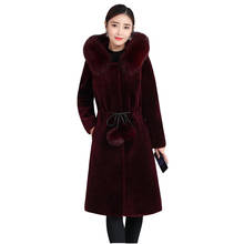 Mink Coats Women Medium long Autumn Winter Water Velvet Parker Jacket Women's New Large size Thicken Imitation Fur Coat Was thin 2024 - buy cheap