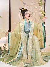 2022 hanfu chinese style ancient costume traditional folk dance stage performance clothing retro singers princess fairy dress 2024 - buy cheap