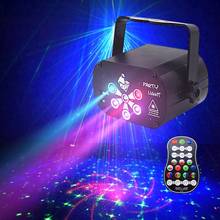 Spotlights Laser Projector Stage Lights LED 120 Patterns RGB Xmas Party KTV DJ Disco Light UV Mini Stage Light New Strange 2024 - buy cheap