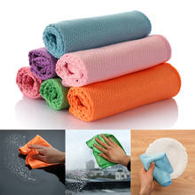 1PC Absorbable Cleaning Rags Dish Cloth Glass Window Car Scouring Pad Household Washing Towel Kitchen Dinning Tools Accessories 2024 - buy cheap