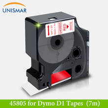 Unismar 45805 Red on White 3/4" Label Printer Ribbon for Dymo D1 Tape LabelManager PnP Wireless LabelPoint 300 350 Label Maker 2024 - buy cheap