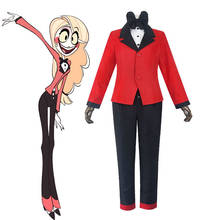 Hotel Cosplay Costume Charlie Uniform Charlotte Magne Carnival Costumes Red Suit Women Girls Mardi Gras Women Tuxedo 2024 - buy cheap