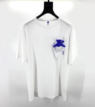 Camiseta con bolsillo de lágrimas para hombre y mujer, prenda de vestir con logotipo de oso móvil, de tamaño ligeramente grande, ADER ERROR 2024 - compra barato