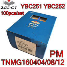 TNMG160404-PM TNMG160408-PM TNMG160412-PM YBC251 YBC252 100pcs/set Zcc.ct Carbide insert Processing: alloy steel, etc 2024 - buy cheap