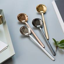 304 Stainless Steel Spoon Coffee Spoon Long Handle Tea Spoons  Kitchen Hot Drinking Flatware Ice Cream Cutlery 2024 - buy cheap