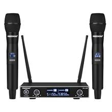 Freeboss FB-U35 Dual Way UHF Fixed Frequency Karaoke Party Church Wireless Microphone System with 2 Handheld Microphone 2024 - buy cheap