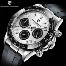Pagani designfashion relógio masculino de quartzo vk63, relógio esportivo de luxo com cronógrafo a prova d'água de 100m 2024 - compre barato