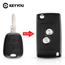 KEYYOU 2 Buttons For Citroen C1 C2 C3 Xsara Picasso For Peugeot 206 306 307 406 Modified Flip Folding Car Key Case Blank Shell 2024 - buy cheap