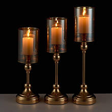 Хрустальные подсвечники, богато украшенные Центральные элементы стола, для использования с Подсвечниками, короткими свечами и беспламенными свечами 2024 - купить недорого