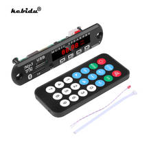 Kebidu rádio automotivo, sem fio, bluetooth, dc, 12v, 5v, para veículos, mp3, wma, módulo de áudio, usb, fm, tf, para carro, acessórios mp3 2024 - compre barato