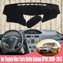 Dash Cover Mat Dashmat Dashboard Cover Protective Sheet Carpet for Toyota Vios Yaris Belta Soluna XP90 2008~2013 Styling 2024 - buy cheap