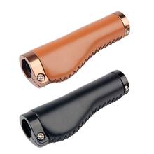 Bicycle leather Handlebar Grips TPR Integrated Rubber handle MTB Cycling Hand Rest Mountain Bike Grip Grippings BMX Grips 2024 - buy cheap