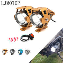 Motorcycle 12V LED Headlights Auxiliary Lamp U5 Spotlight Motorbike For Honda NC750S NC750X nc 750 750x NC700S NC700X 2024 - buy cheap