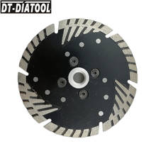 DT-DIATOOL 1pc Dia 125mm/5inch M14 thread Diamond Cutting Disc with Slant Protection Teeth Saw Blades for Stone Concrete Marble 2024 - buy cheap