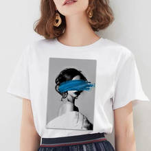 Moda adorável personalidade mulher nordic arte do vintage pirnt t camisa feminina harajuku manga curta punk streetwear roupas camiseta 2024 - compre barato