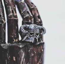 Vikings-anillo de acero inoxidable para hombre, joyería única de estilo nórdico con cuernos para casco de Guerrero, Estilo Vintage, OSR394 2024 - compra barato