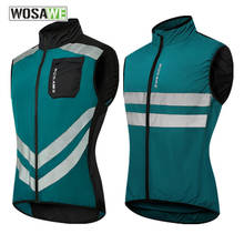 WOSAWE Мужчины Велоспорт светоотражающий ветрозащитный ездовой жилет без рукавов, Спортивный зимний костюм, длинный рукав, одежда Велоспорт Джерси MTB дорожный велосипед велосипедный спорт цикла одежда 2024 - купить недорого