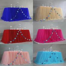 Table skirt for Table Cloth Party Wedding Party Dessert table decoration table skirt Children's birthday party table skirting 2024 - buy cheap