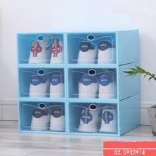 PP Thickened Storage Box Double Frame Plastic Dustproof Clamshell Shoe Frame Shoe Box Shoe Cabinet Transparent  1PCS 2024 - buy cheap