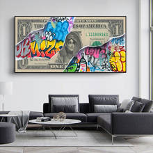 Modern Abstract Graffiti Art Dollar Poster Canvas Painting Cuadros Posters Print Wall Art for Living Room Home Decor (No Frame) 2024 - buy cheap