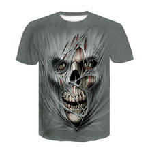 2020 Newest skull 3D Print Cool Funny T-Shirt Men Short Sleeve Summer Tops T Shirt T Shirt Male Fashion T-shirt men 2024 - buy cheap