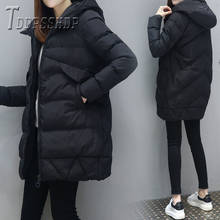 Parkas ajustadas coreanas para mujer, abrigo de talla grande, 4 colores a elegir, 2019 2024 - compra barato