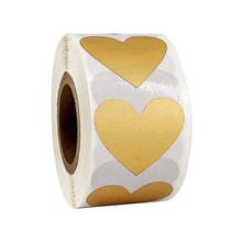 300pcs/roll Heart Stickers Stamp Envelopes Cards Package Scrapbooking Stationery H58C 2024 - buy cheap