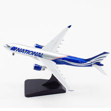 1/400 escala 330 A330-200 n819ca air national airlines avião modelo de liga com equipamentos de embarque aeronaves collectible exibir aviões 2024 - compre barato