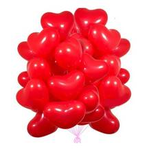 50pcs 10inch Red Love Heart Latex Balloons Wedding Decoration Helium Balloon Valentine's Day Gifts Birthday Party Balloon Globos 2024 - buy cheap