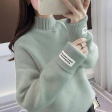 Cashmere Knitted Sweater Women Turtleneck For Autumn Winter 2020 Long Sleeve Jumper Korean Ladies Pullover Female 2024 - buy cheap