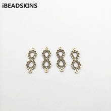 New arrival! 28x10mm 200pcs Rhinestone 8-shape Connectors for Necklace,Earrings parts,hand Made Jewelry DIY 2024 - buy cheap