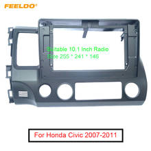 FEELDO Car Audio Facia Панель рамка адаптер для 10,1-дюймового Honda Civic(LHD) радио 2Din CD/DVD Dash набор отделки # AM6269 2024 - купить недорого