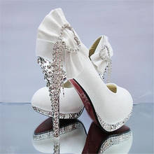 2020 party shoes female sexy ladies high heels pumps heeled woman wedding shoes rhinestone high heels 2024 - buy cheap