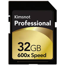 Kimsnot-tarjeta de memoria SDXC para cámara Nikon y Canon, 64GB, 128GB, 256GB, SDHC, 16GB, 32GB, Clase 10, C10, 90 mb/s de alta velocidad 2024 - compra barato