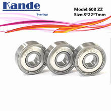 Kande Bearings 608 ABEC-1 608-2Z ABEC-3 608ZZ  ABEC-5 P5 608 ZZ Miniature Ball Bearing 8x22x7mm 608Z 608 ZZ 2024 - buy cheap