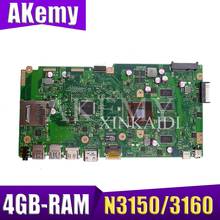 NEW!X540SA laptop mainboard 4GB-RAM N3150/3160 CPU REV 2.0 For ASUS X540 X540S X540SA X540SAA laptop motherboard Test ok 2024 - buy cheap