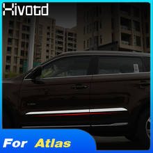 Hivotd For Geely Atlas Emgrand NL-3 Proton X70 Styling Car Door Body Side Protective Trim Strip Exterior Accessories 2016-2020 2024 - buy cheap