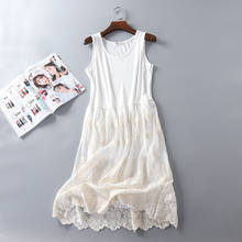 New Spring Summer Dress Net Yarn Lace Sweet Nightdress Student's Sleepwear Outer Wear Home Clothes Vest Nightgowns Women 2024 - buy cheap