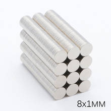 500Pcs 8x1 mm Neodymium Magnet Disc Permanent N35 NdFeB Small Round Super Powerful Strong Magnetic Magnets 8mm x 1mm 2024 - buy cheap