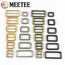 Meetee 10pcs 12-50mm Metal Adjust Tri-Glide Buckle Strap Webbing Slider Adjustment Ring Buckles DIY Bag Hook Clasp Accessory 2024 - buy cheap