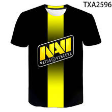 Camiseta de Natus Vincere NAVI para hombres y mujeres, camisa de manga corta de verano, CS GO DotA2 LOL, niño y niña, Tops de calle 2024 - compra barato