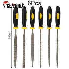 NICEYARD 6 Pcs Needle File Set For Jeweler Wood Carving Craft Metal Glass Stone 3 Sizes LS'D Tool 2024 - buy cheap