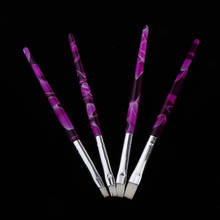 4x Nail Art Gel Design Pen Flat Painting Polish Brush Drawing Manicure Tools 2024 - buy cheap