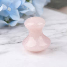 1PCS Natural Rose Quartz Mushroom Facial Back Foot Acupuncture Massage Scraper SPA Therapy Jade Board Face Massager Gua Sha Tool 2024 - buy cheap