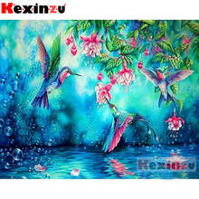 Kexinzu-pintura de diamante 5D DIY "colibrí", bordado 3D, punto de cruz, trabajo artesanal, decoración del hogar, X554 2024 - compra barato