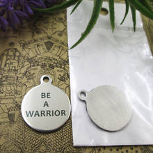 10pcs--"Be A Warrior"stainless steel charms 5 styles for choosing DIY Charms for necklace bracelets 2024 - buy cheap